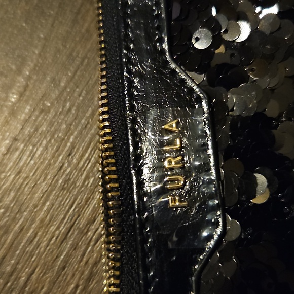 Furla Sparkling Black Sequin Wristlet - Picture 10 of 15